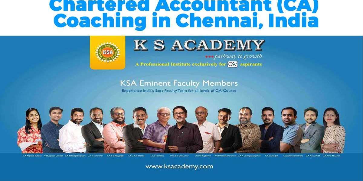 Chartered Accountant (CA) Coaching in Chennai, India - KS Academy